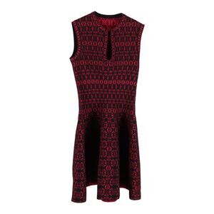 Alaïa Rose Alhambra Knit Dress in Pink Viscose